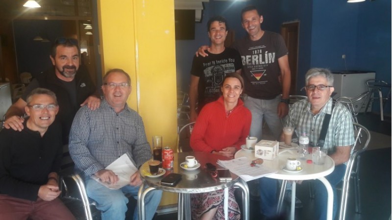 Els membres de la Coordinadora d'Estudis Eòlics de l'Alcoià i el Comtat (zones 14 i 15)