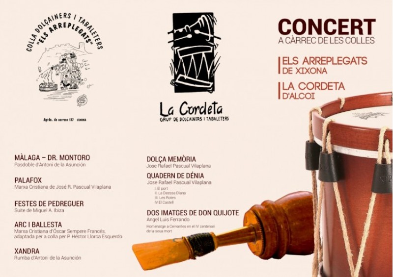 La Cordeta d'Alcoi i els Arreplegats de Xixona inauguren un intercanvi musical 