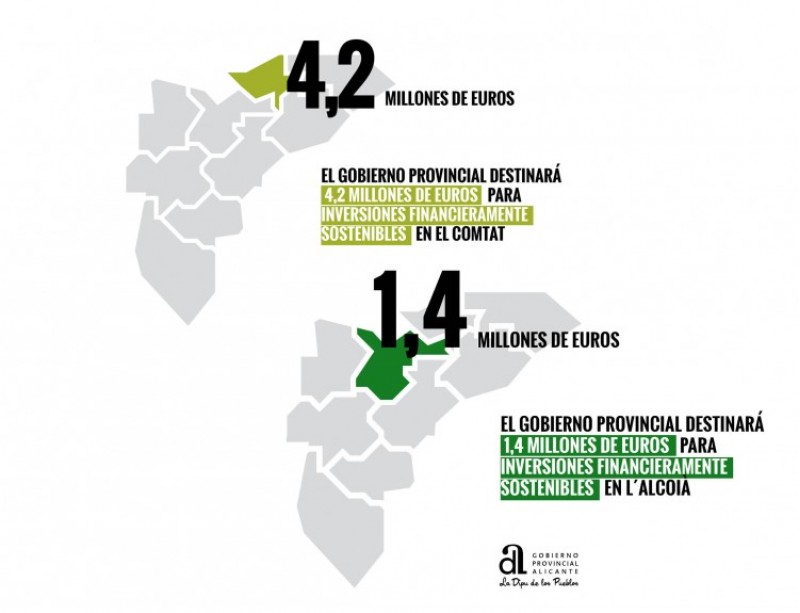 La Diputació preveu destinar més de 4 milions d'euros en obres per a l'Alcoià i el Comtat