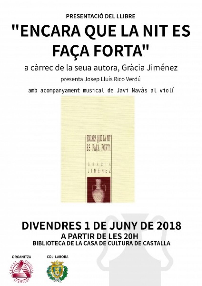 Llibre 'Encara que la nit es faça forta' de Gràcia Jiménez