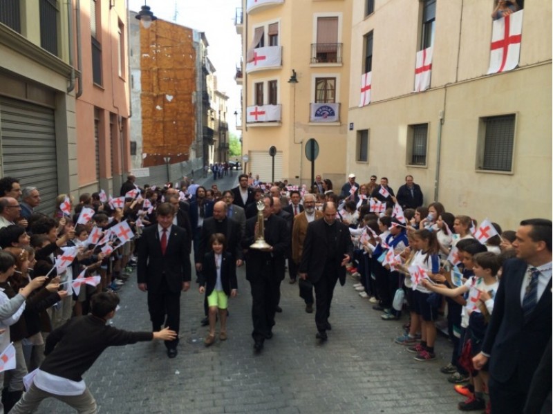 La presentació de la Relíquia davant els escolars alcoians /RC