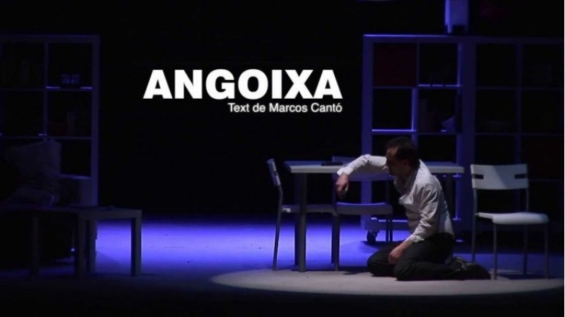 Marcos Cantó i Ana Sandoval representen 'Angoixa' a Muro./ AM