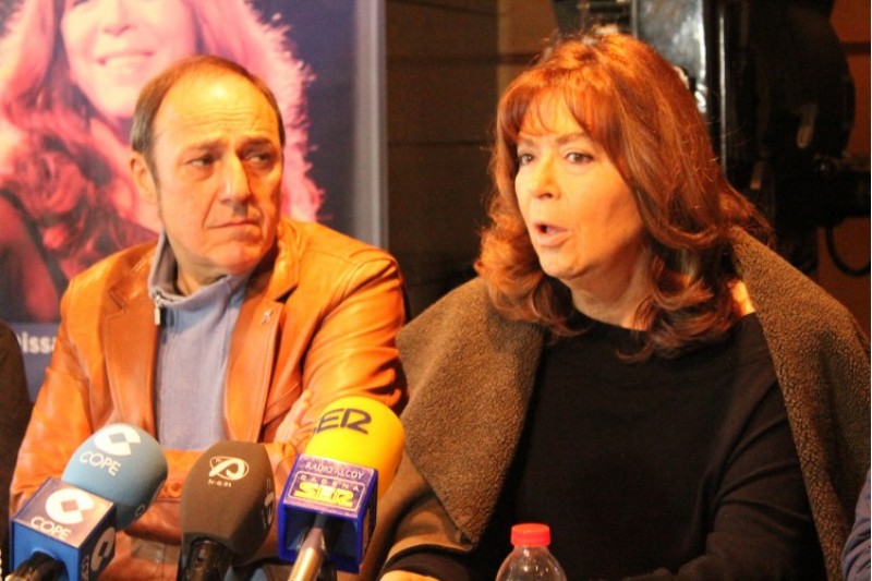 Maria del Mar Bonet, en roda de premsa al Teatre Calderón d'Alcoi./ AM