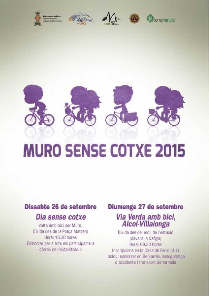 Muro i Alcoi se sumen a la Setmana Europea de la Mobilitat 
