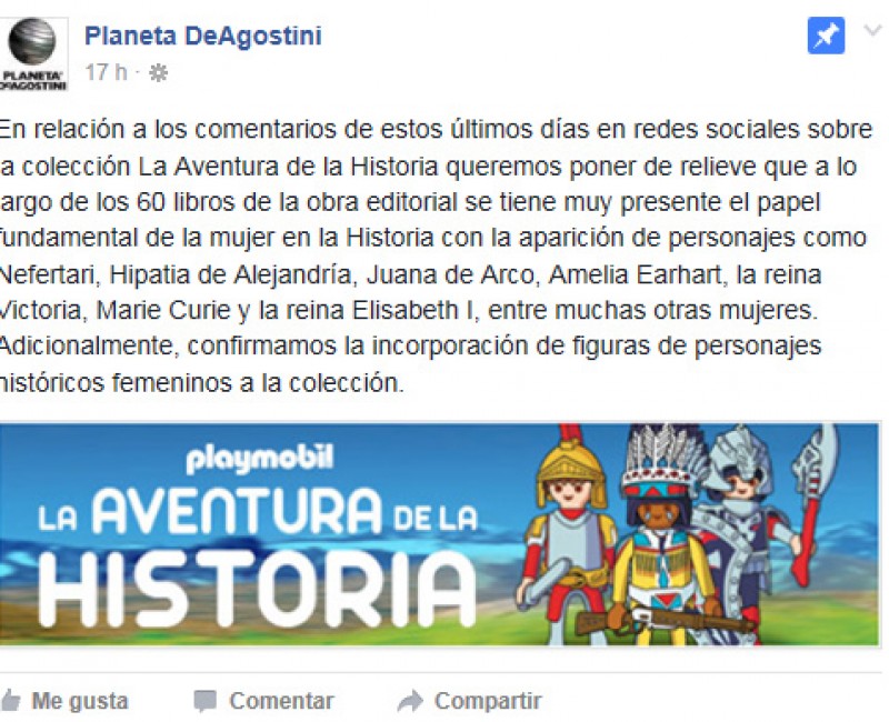 Publicació de Planeta de Agostini referents als clics de la sèrie històrica