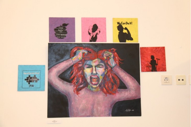 Una de les obres de l'exposició SOM. / SG