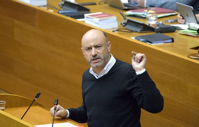 Rafa Briet, com a Diputat en les Corts. Imatge del PSPV