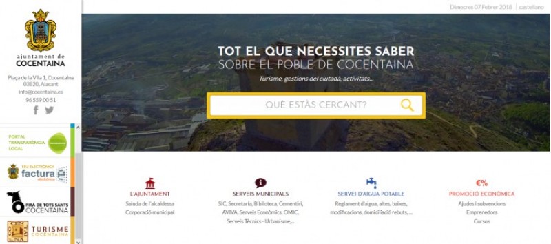 La nova web de Cocentaina