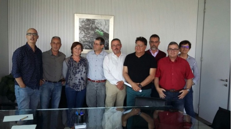 Salvador Palop i la resta de directors-conservadors nomenats per la conselleria de Medi Ambient/GVA