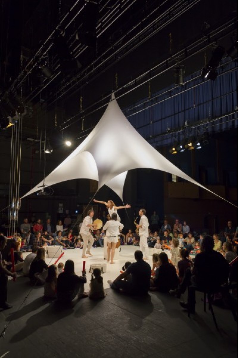 Un moment de l'espectacle de Bítels para bebés, Mostra 2016/Gilberto Dobón