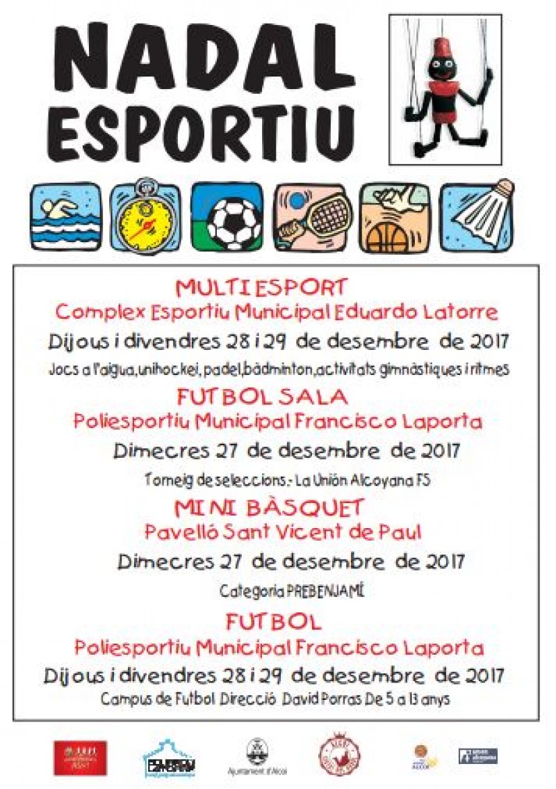 Torneig de futbol sala, mini bàsquet i un campus de futbol. Les novetats del 'Nadal Esportiu' d'Alcoi