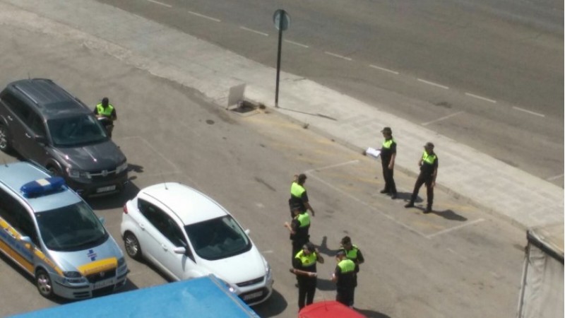 Control de la policia local a Alcoi. Imatge d'arxiu