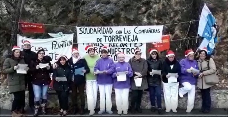 Concentració a l'exterior de la residència del Preventori