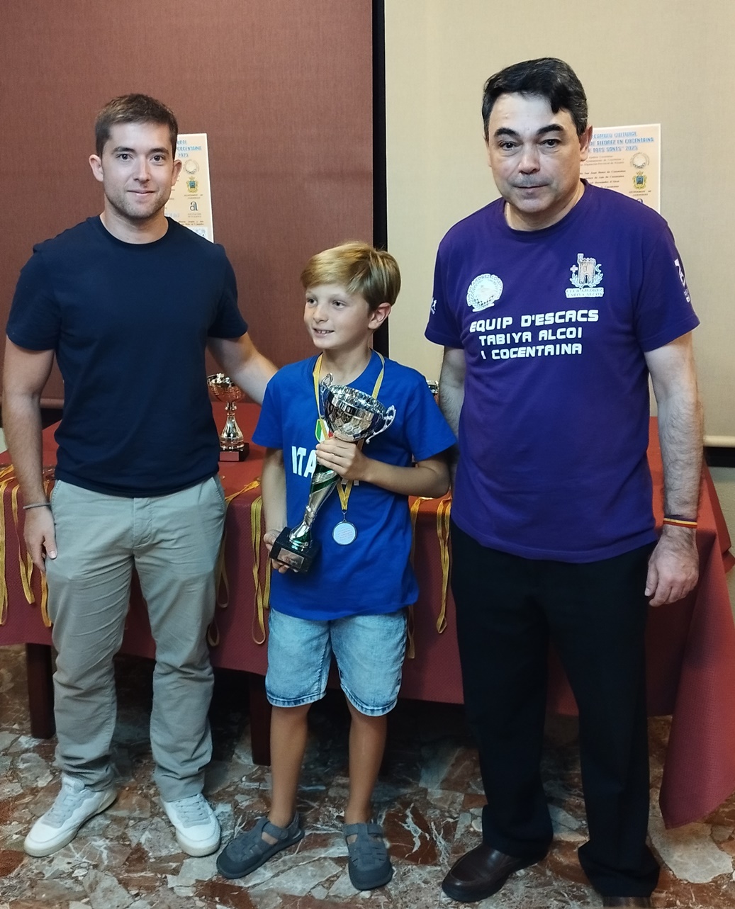 Álex Magán, millor jugador en el campionat individual. 