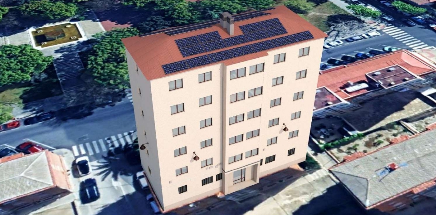 Simulació d'un blloc amb les obres acabades. Imatge facilitada per l'Ajuntament. 