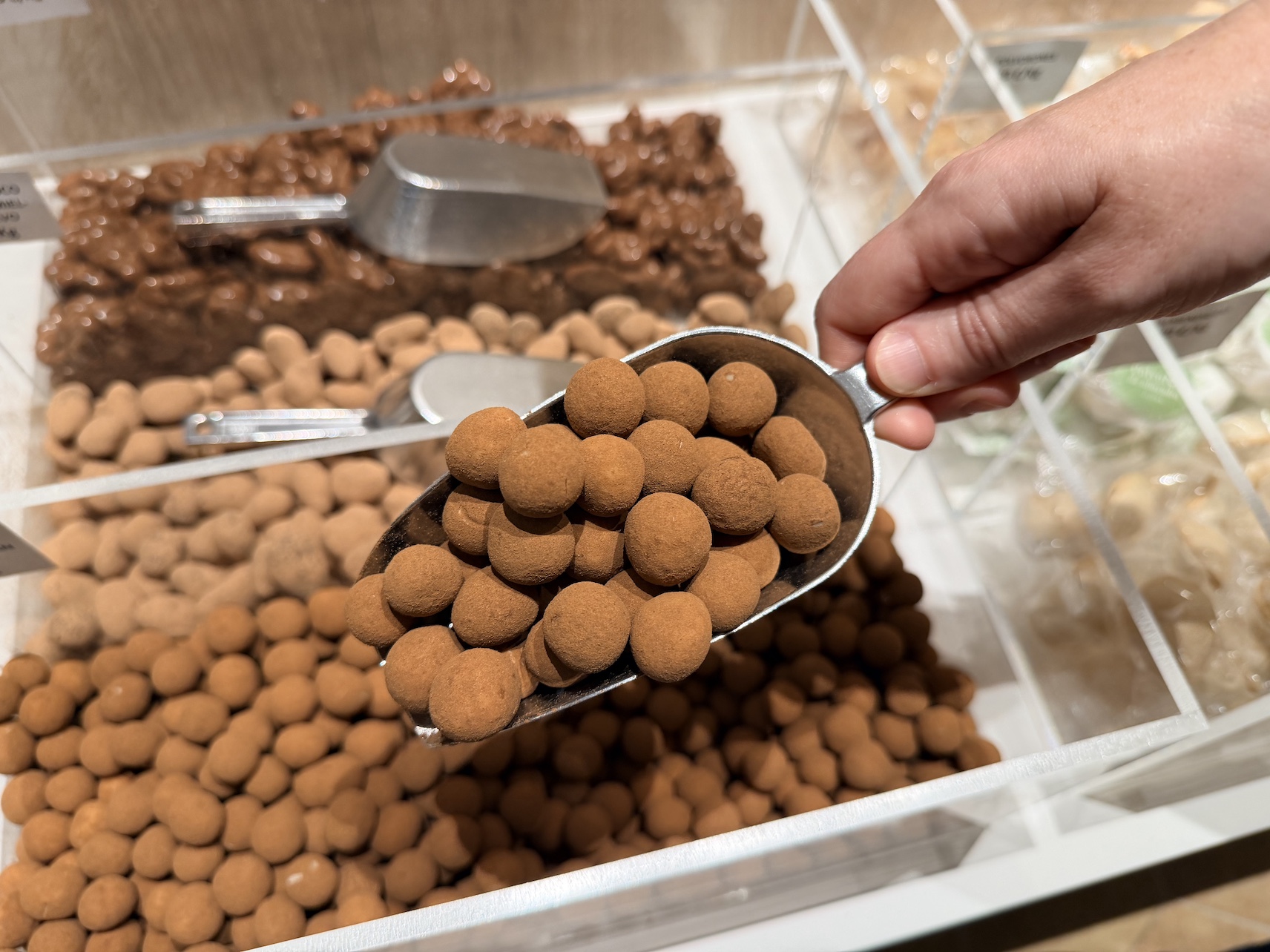 Drageats al pes en la nova tenda. 