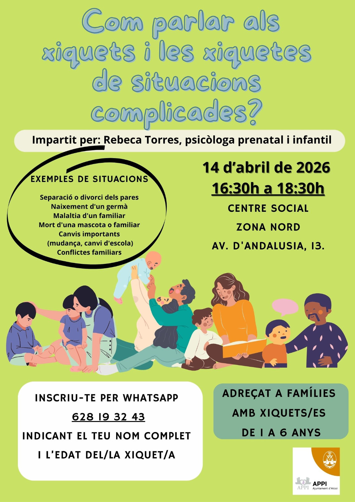 Cartell anunciador de l'activitat promoguda per APPI