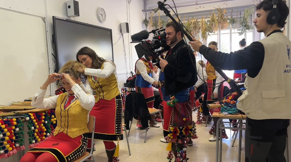 Un moment del rodatge del documental.
