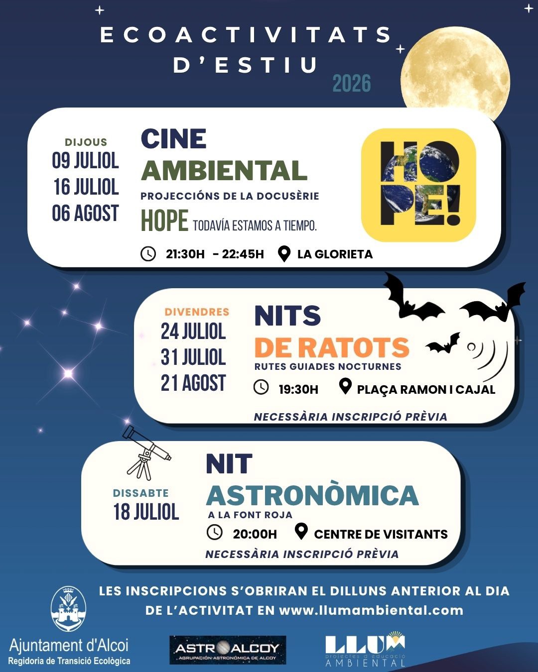 Cartell de les activitats 