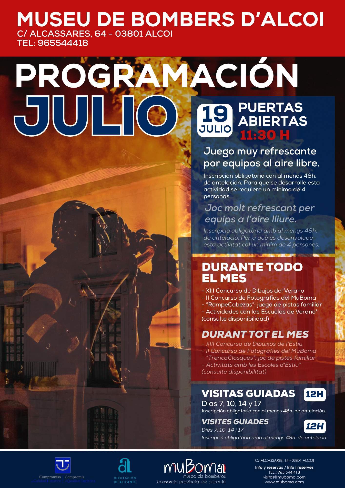 Cartell MuBoma Programació de juliol