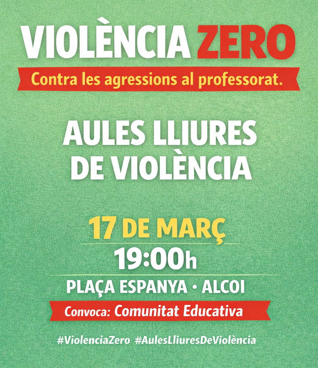 Cartell de la convocatoria de concentració
