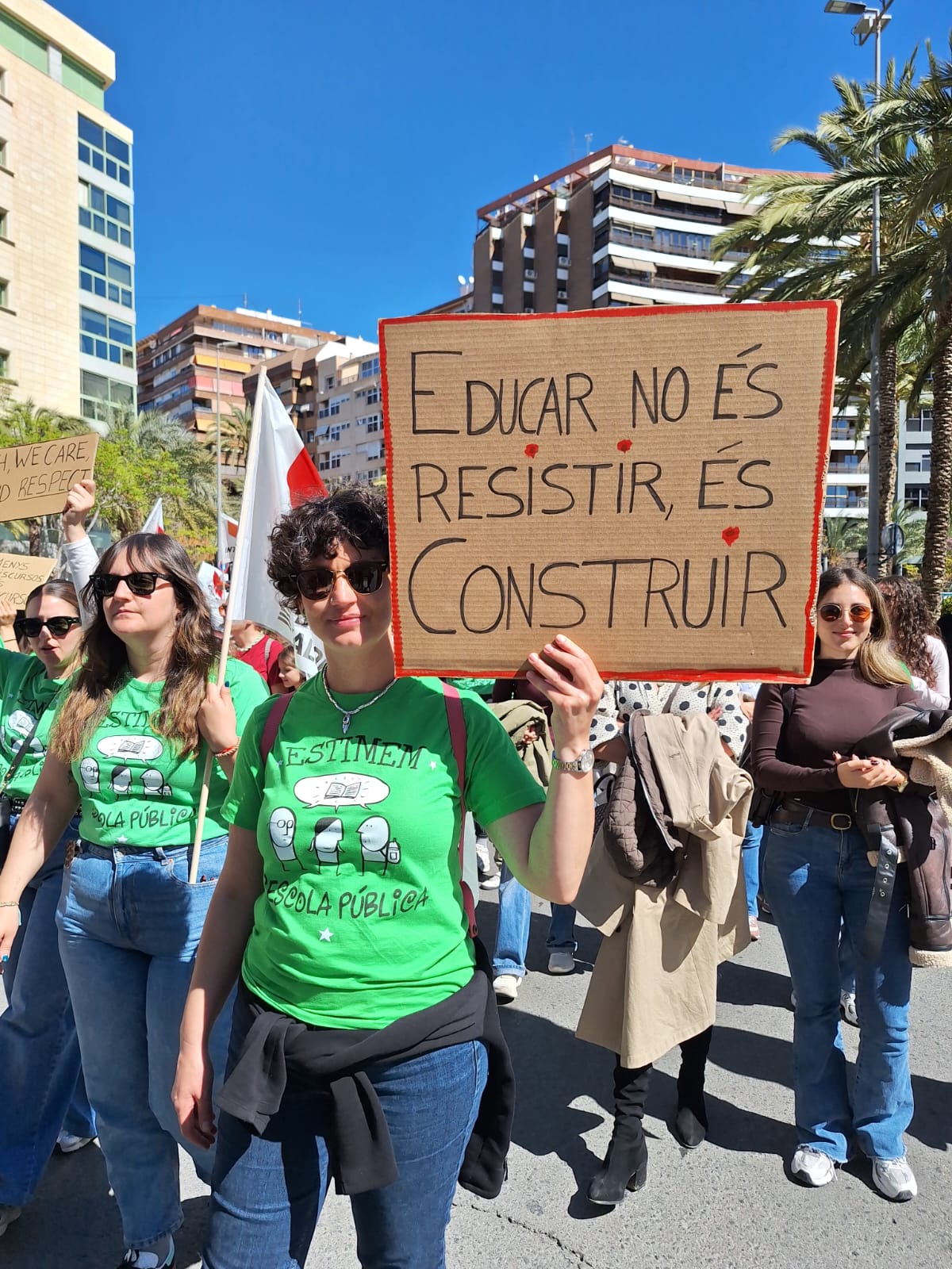 Consigna a la vaga d'educació a Alacant