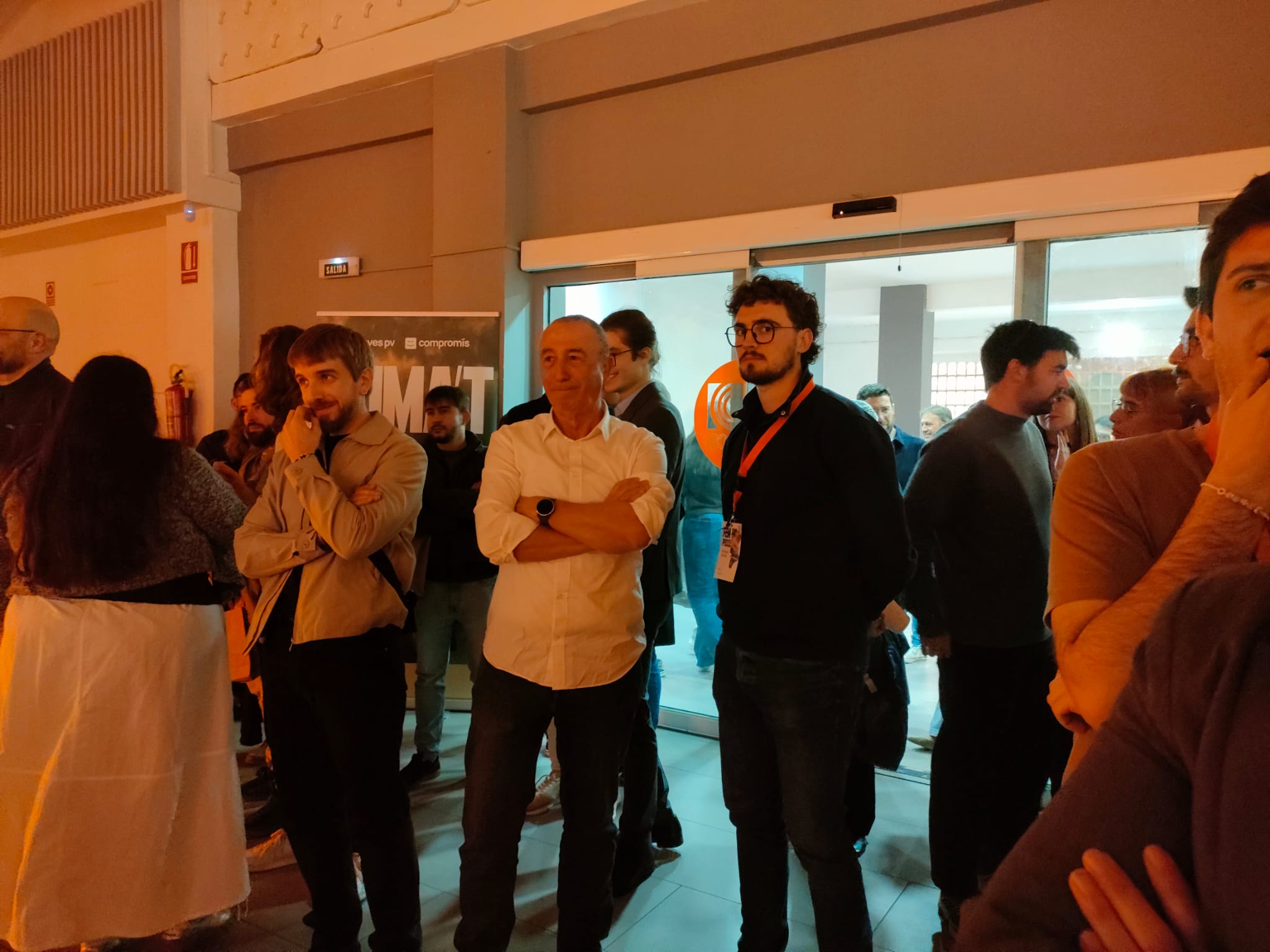 Joan Baldoví en el congrés de Joves PV 