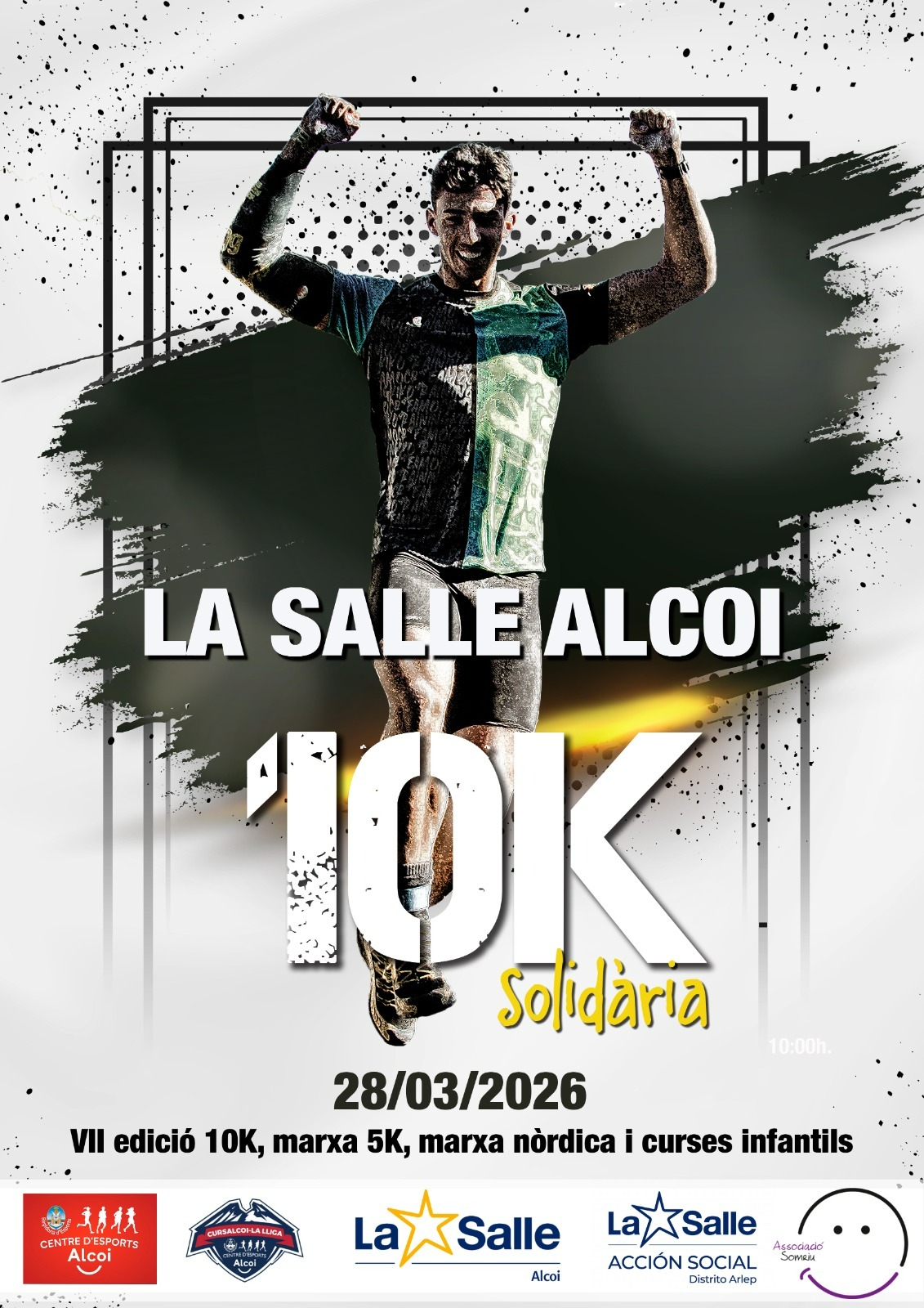 Cartel anunciador de la Cursa 10k La Salle