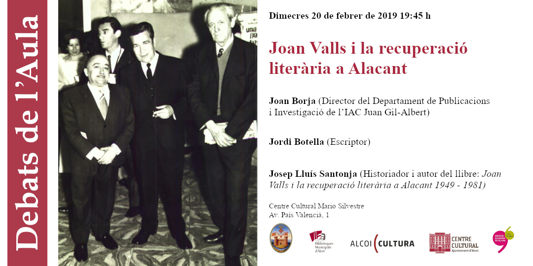Informació al voltant de la presentació del llibre de Josep Lluís Santonja