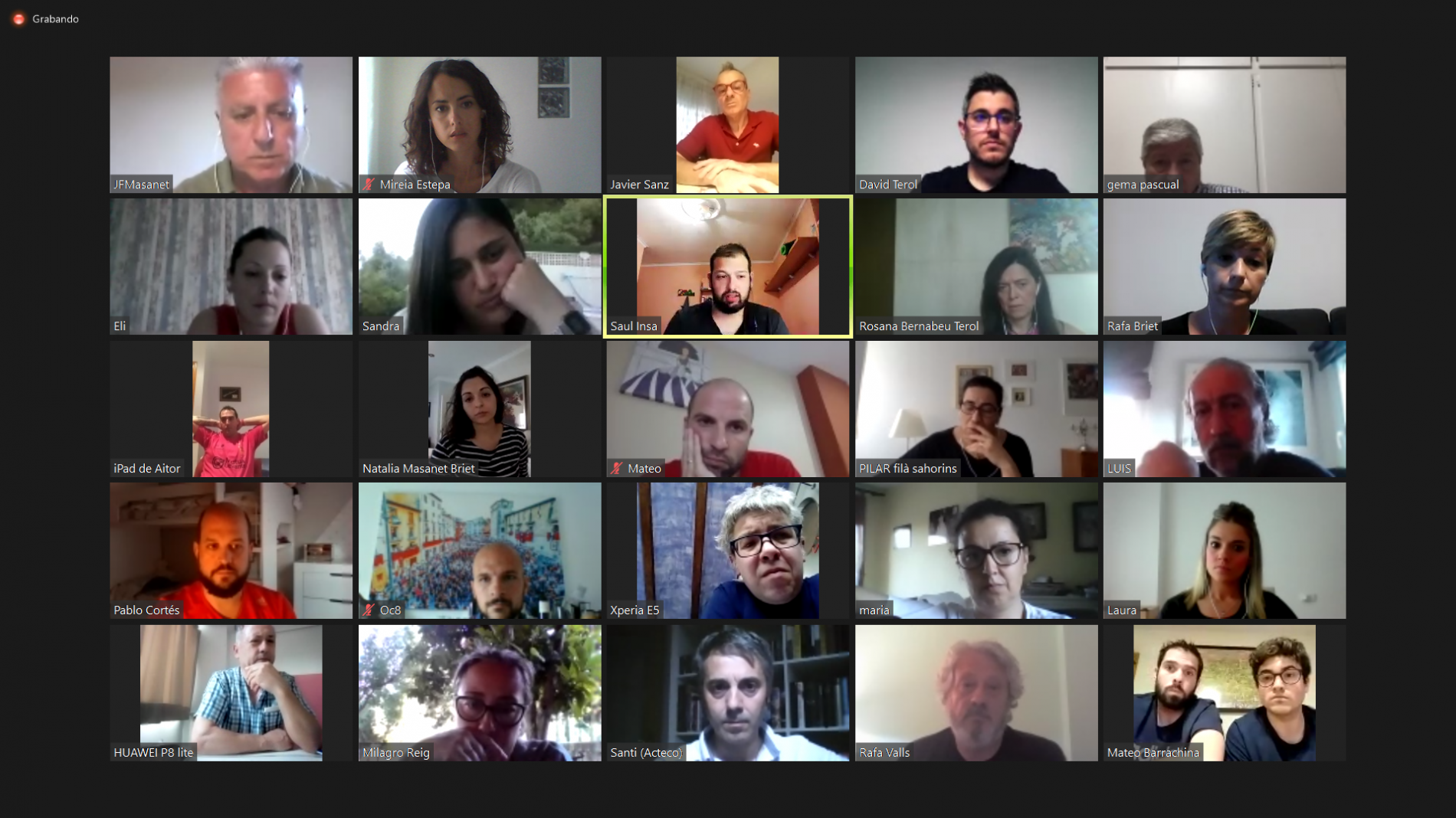 Imatge de la junta telemàtica on s'ha pres la decisió. 