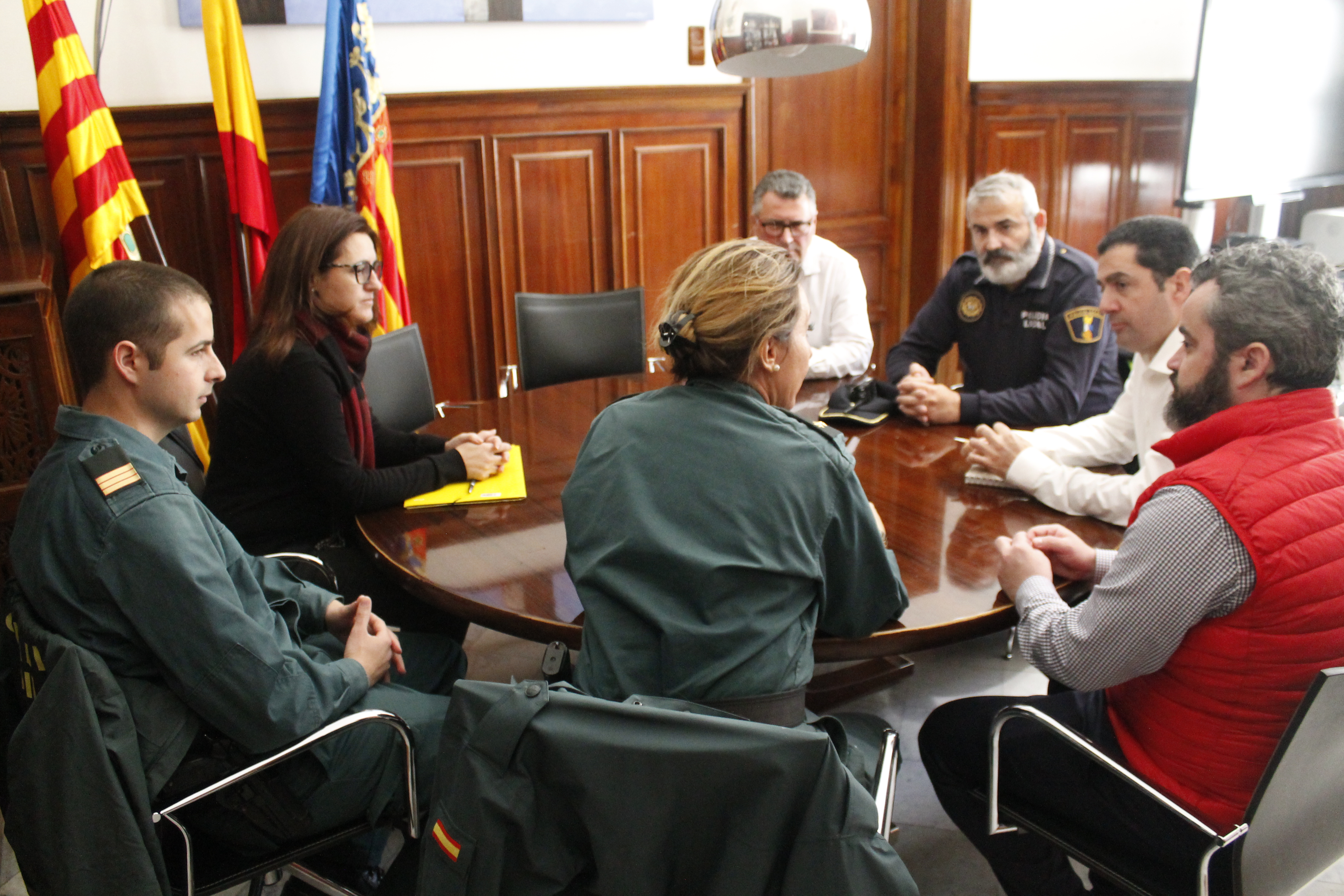 Reunió a l'Ajuntament d'Alcoi.