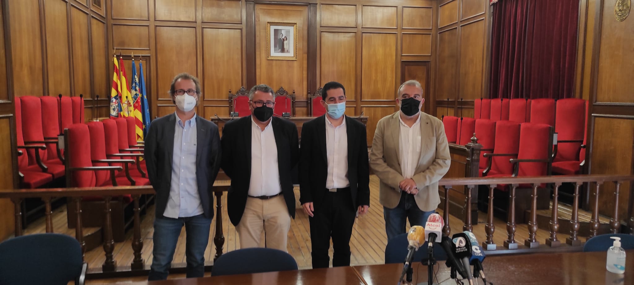 D'esquerra a dreta, Jordi Segura, Miguel Juan, Toni Francés i Jordi Martínez