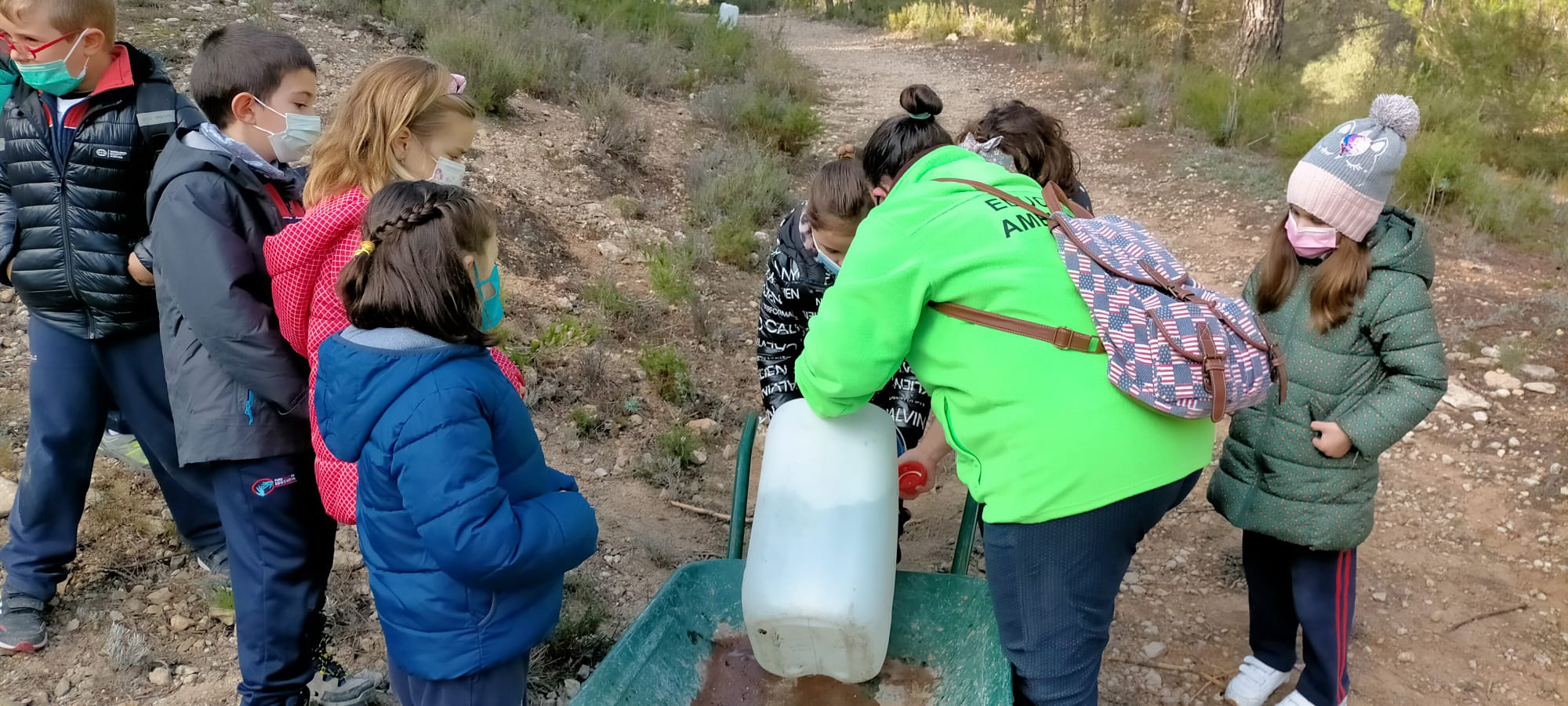 Repoblació al Preventori per part dels centres escolars. 