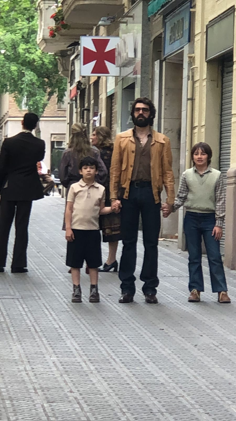 Jacob Llopis, a l'esquerra de la imatge