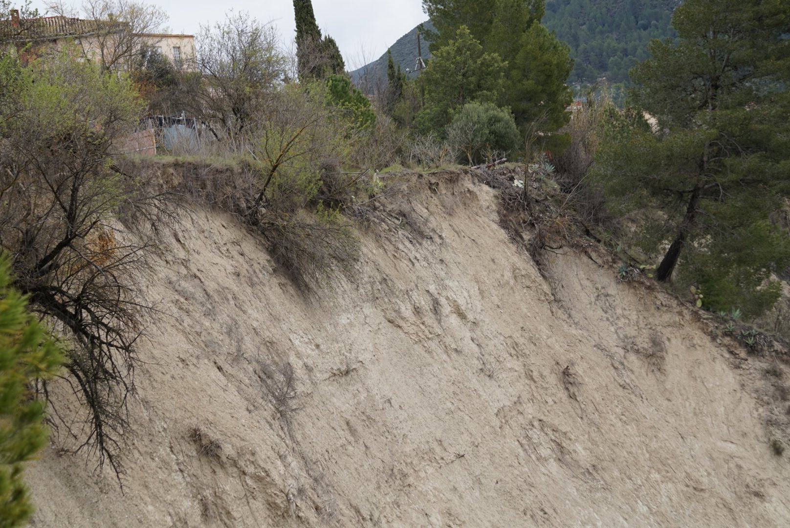 Una vivenda, a prop del barranc. 