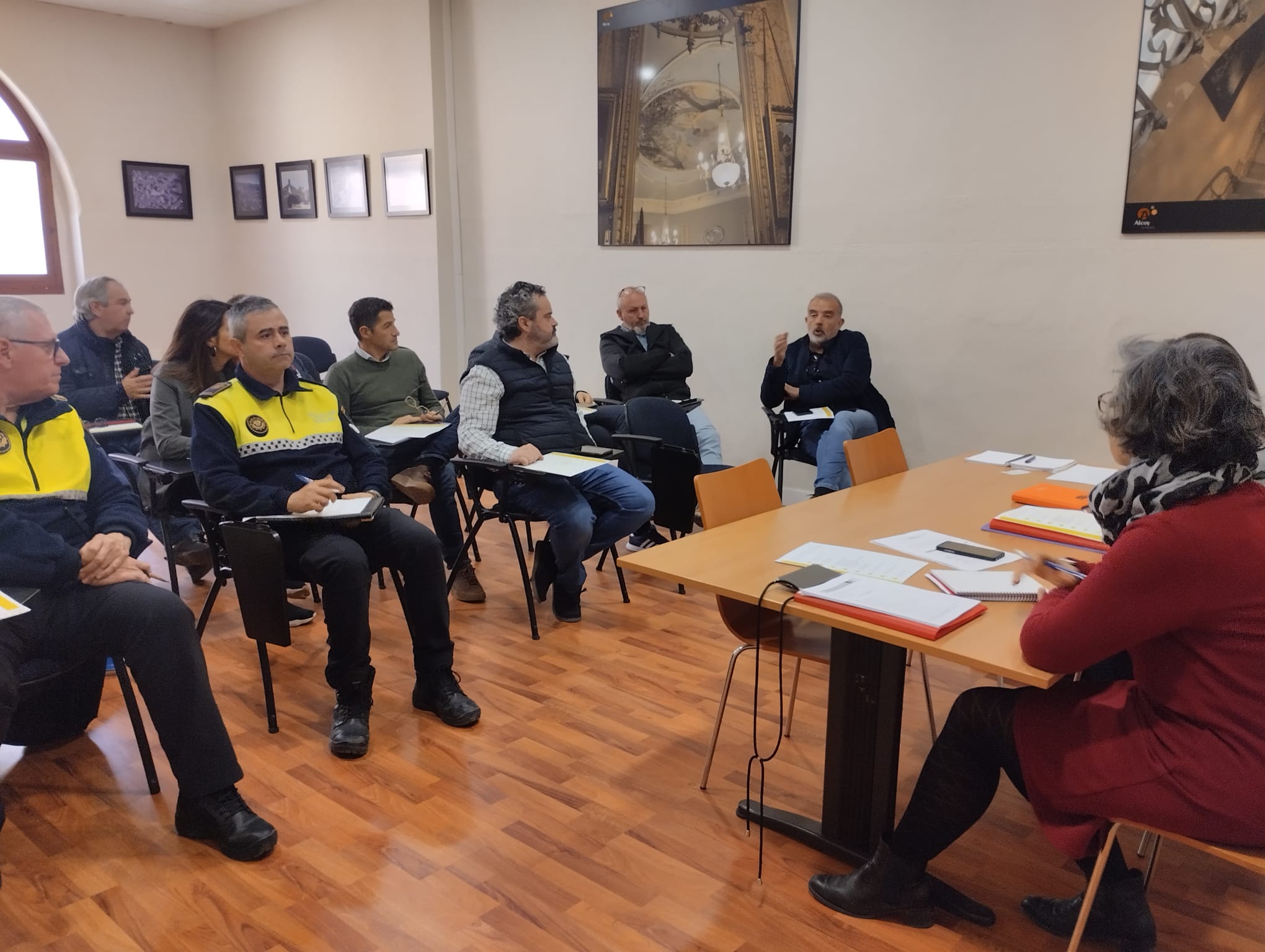 Reunió interdepartamental del passat 14 de març. Imatge facilitada per l'Ajuntament. 