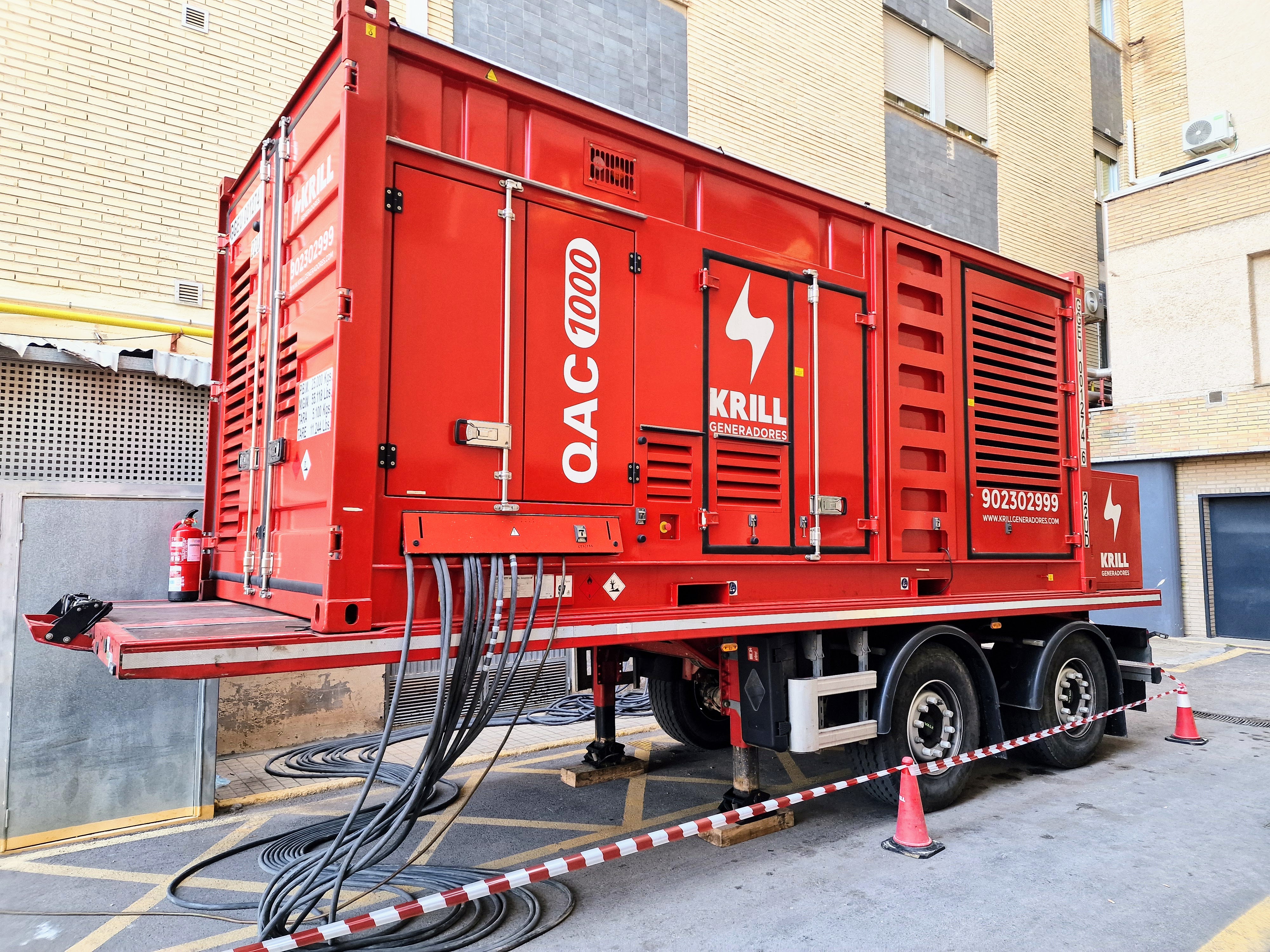 Equip electrogen d'Iberdrola cedit a l'Hospital. 