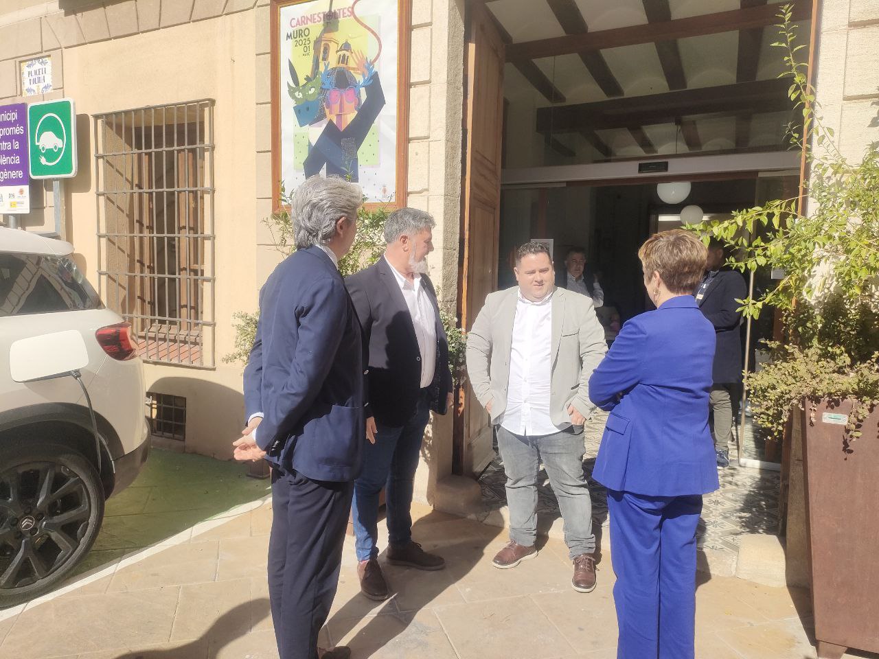 Arribada de la consellera a Muro