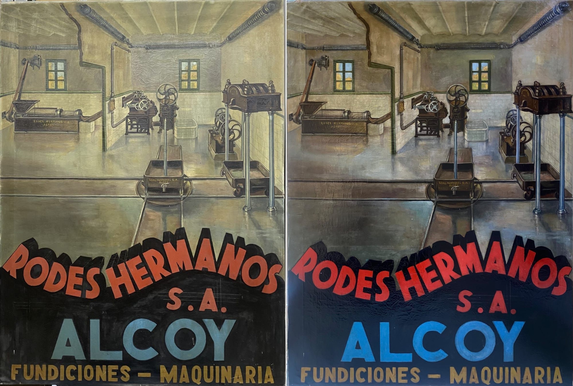 Abans i després de la restauració