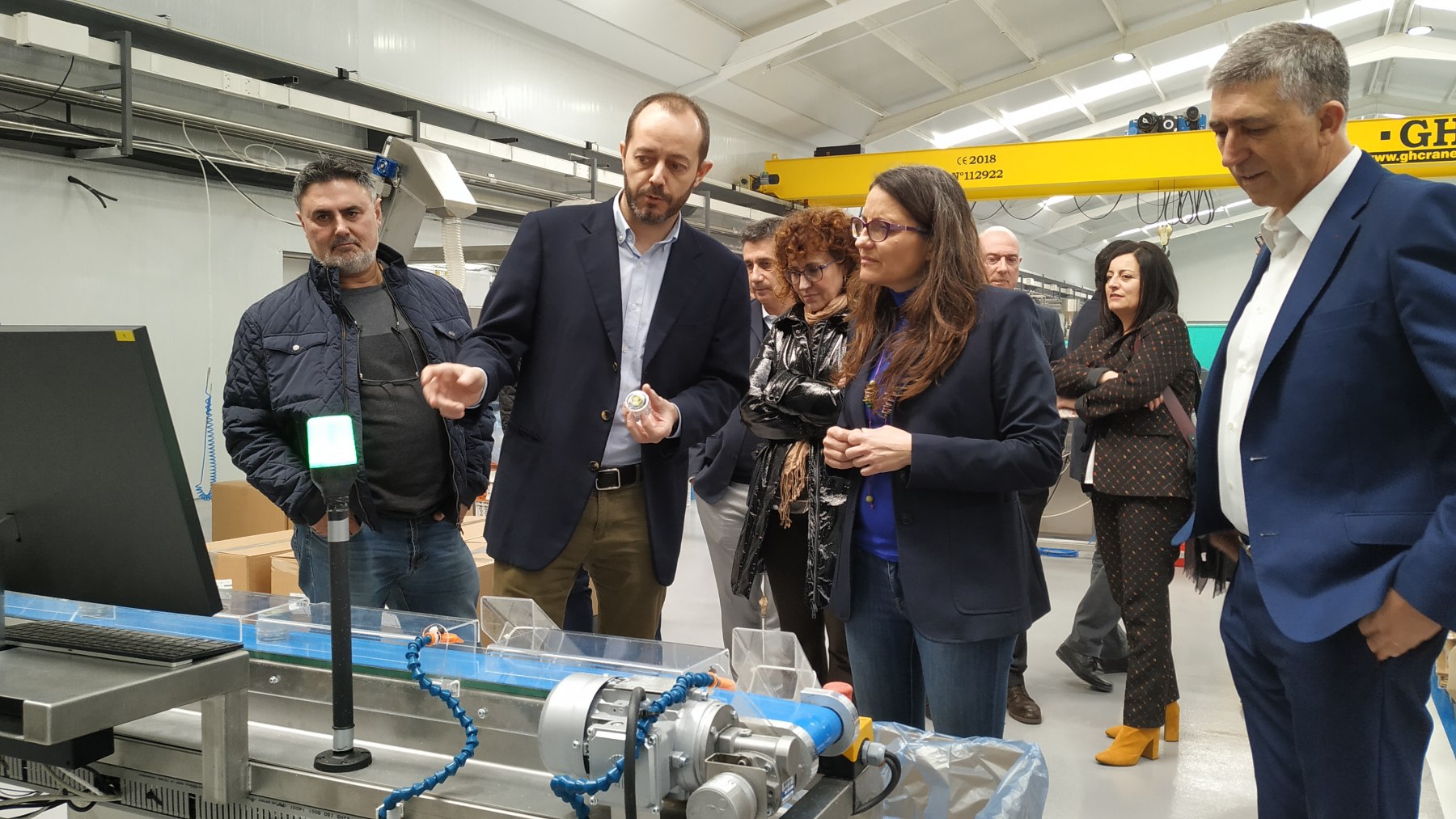 Mónica Oltra en la seua visita a Miniland, en Onil
