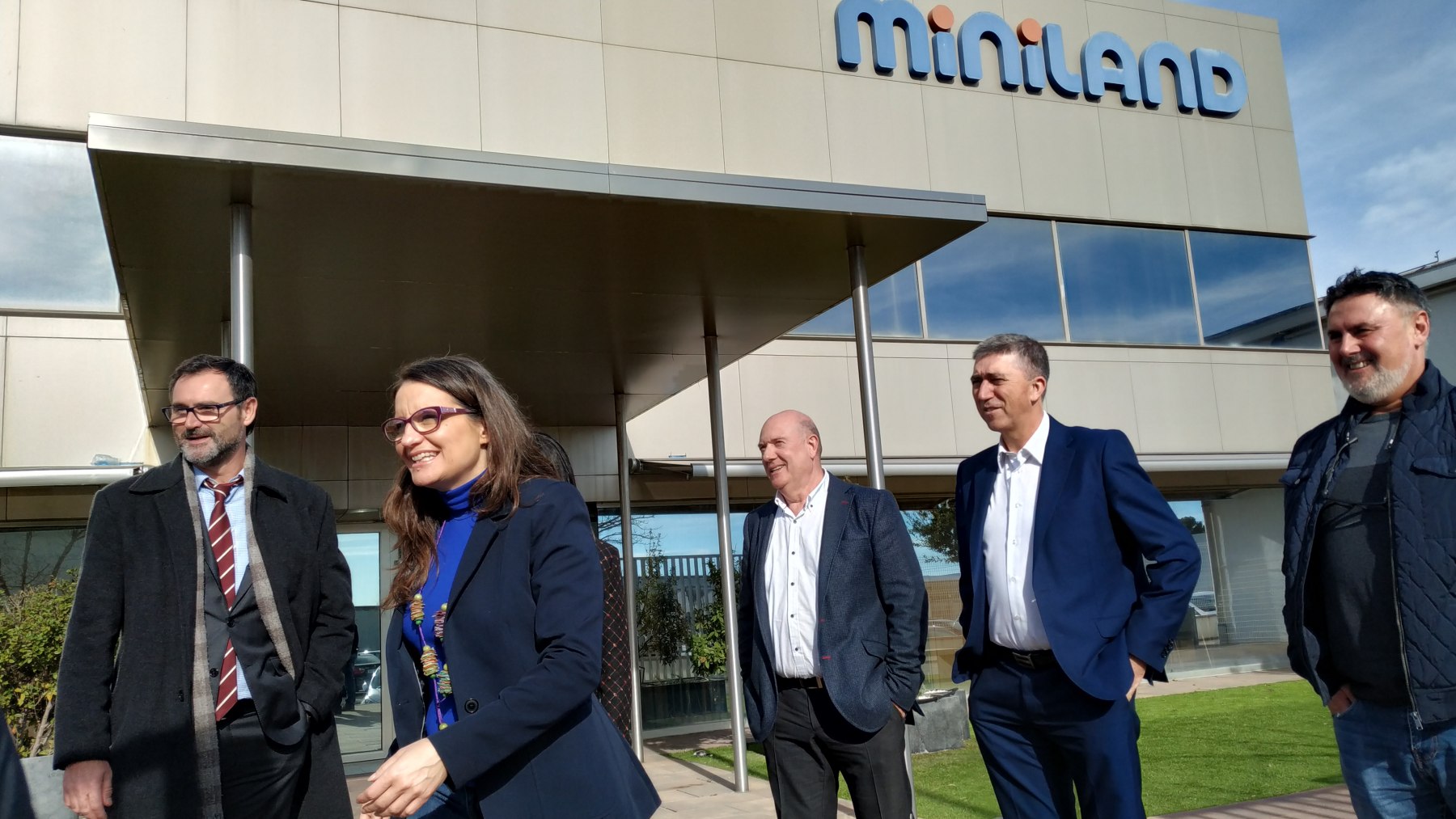 Mónica Oltra en la seua visita a Miniland