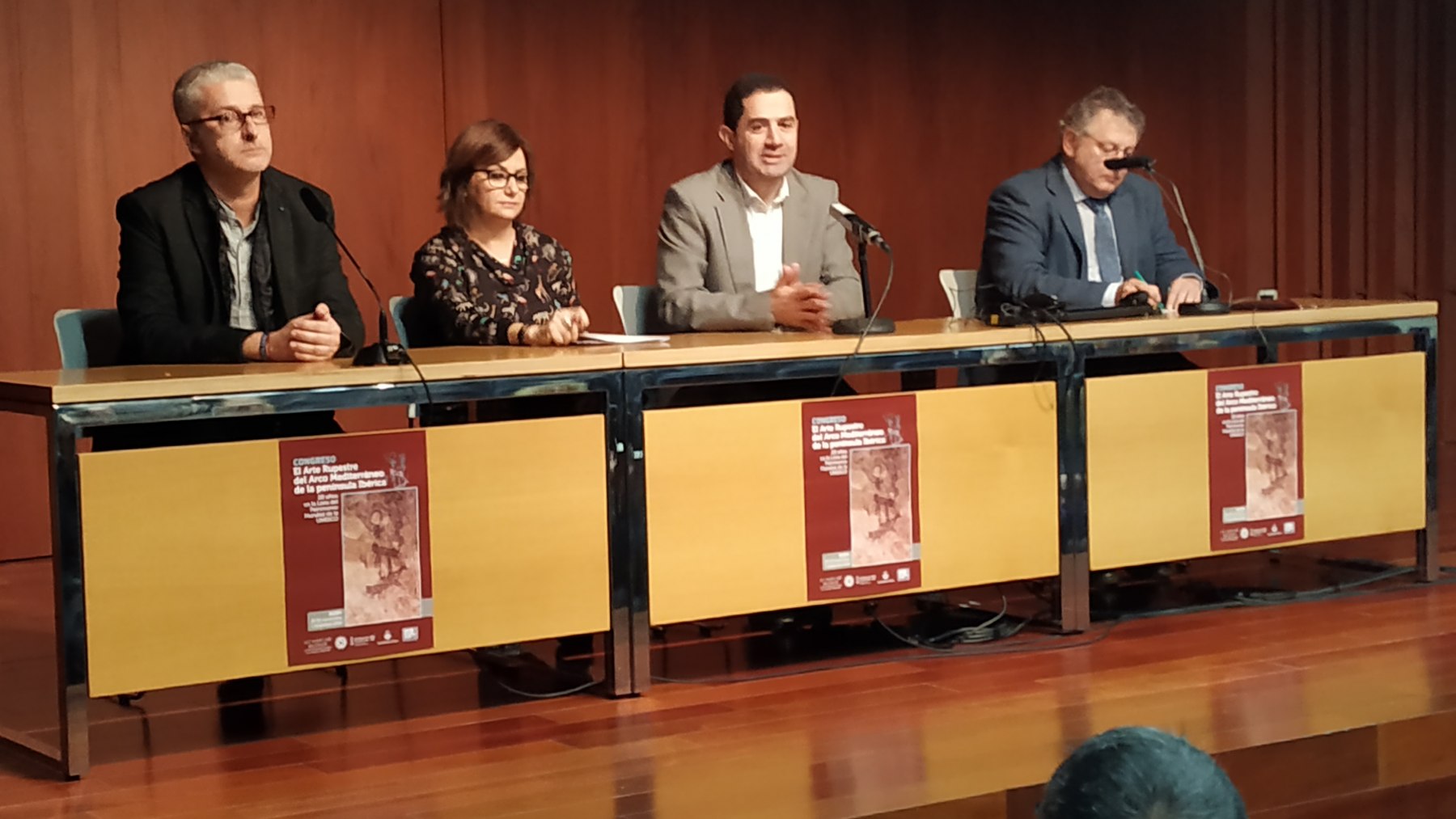 D'esquerra a dreta: José Antonio López Mira, Camren Amoraga, Toni Francés i Marcelino Sánchez.