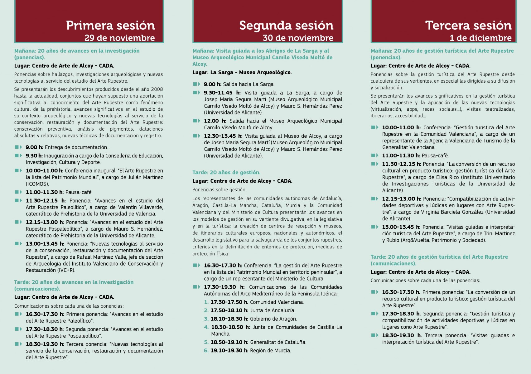 Programa complet del Congrés