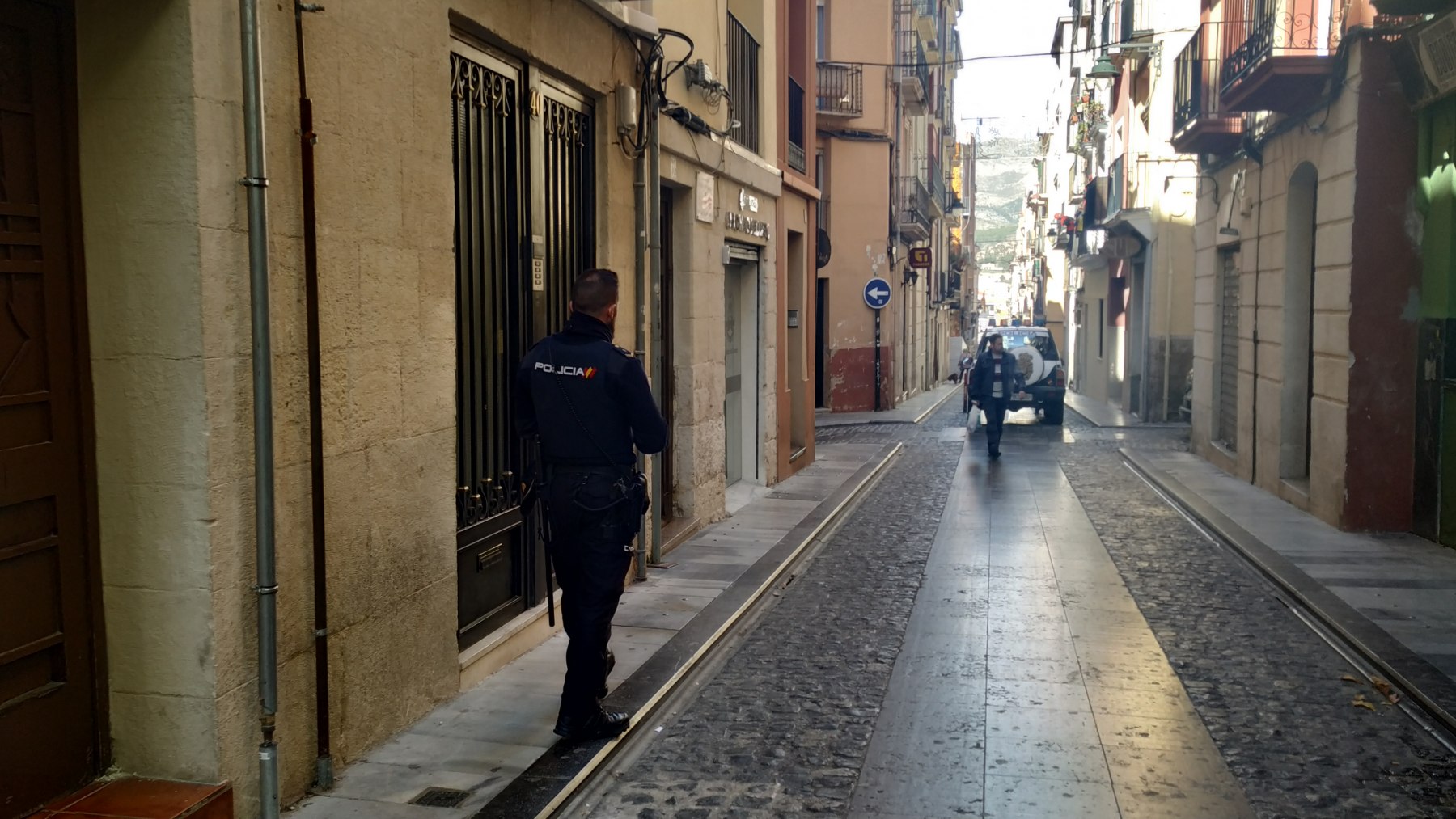 Un dels escorcolls al carrer Sant Francesc