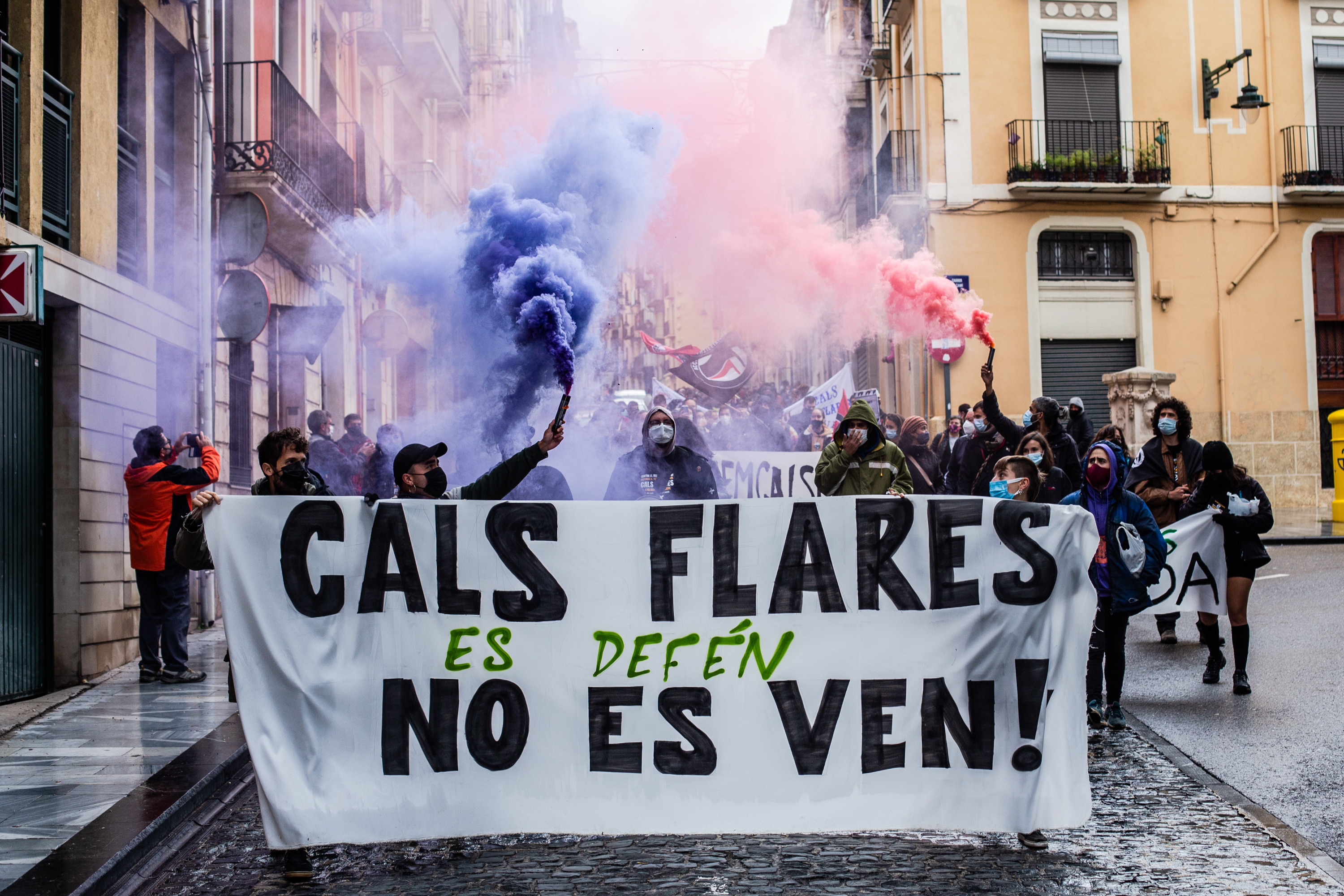 Protestes en novembre de 2020. Imatge de Jordi Arques. 